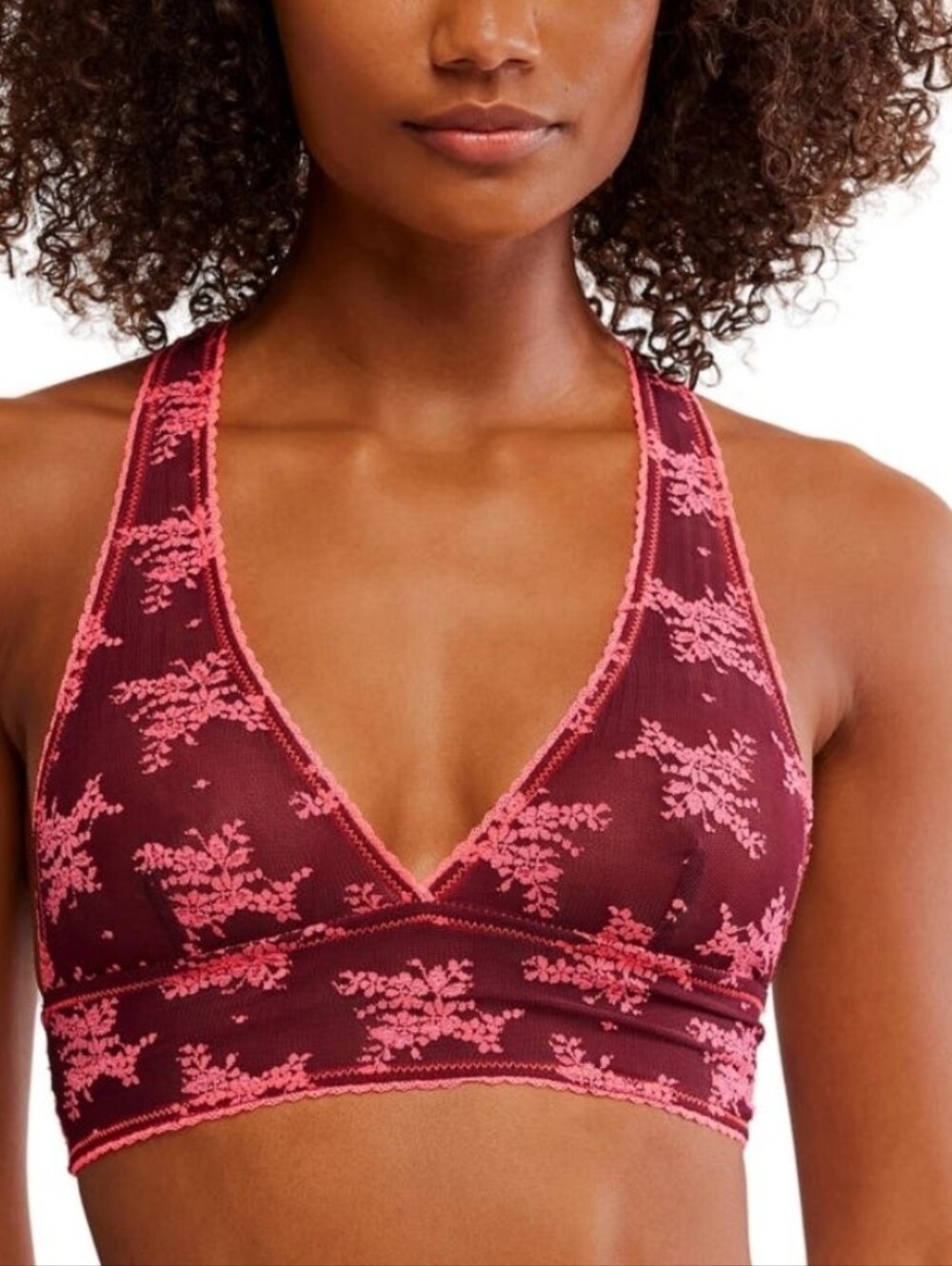 Free People Talk About It Bralette ~ Zinfadel Combo - Picture 5 of 6